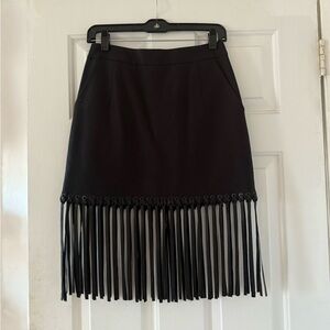 Alexander wang skirt with leather fringe